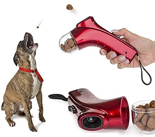 Coolrunner Pet Treat Launcher Training Dog Food Catapult auto Pets Food Thrower Puppy Snacks Feeder(Dog Food Catapult)